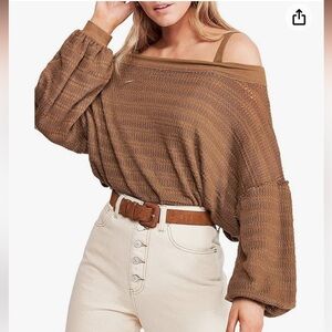 Brand: Free People nwot 
Free People Sistine Hacci
NWT brown